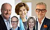 Five professional headshots arranged in a collage, showing three men and two women.